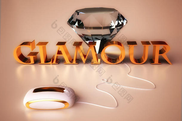 钻石珠宝的魅力概念