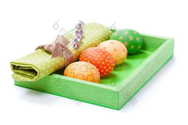 复活节彩蛋配餐巾纸