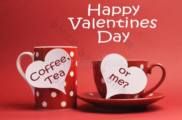 有咖啡，茶还是我的情人节快乐信息？写在白心标牌上
