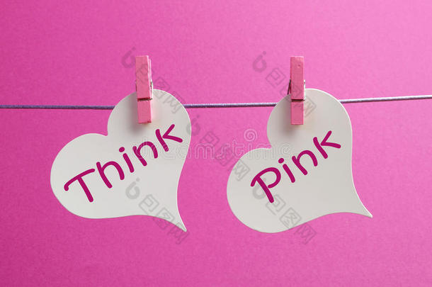 想一想<strong>粉色</strong>的信息写在两颗挂在<strong>粉色</strong>钉子上的白心上
