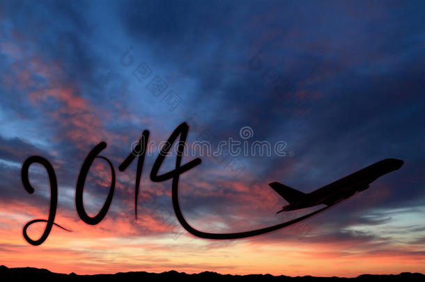 夕阳下的2014新年画卷