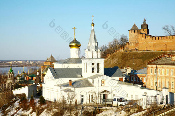 先知以利亚教堂与俄罗斯下诺夫哥罗德克里姆林宫
