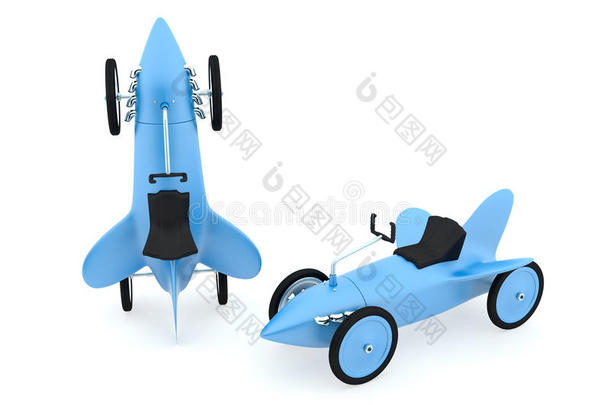 玩具火箭<strong>车系</strong>列，蓝色