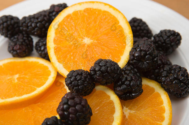 抗氧化剂浆果黑色黑莓柑橘