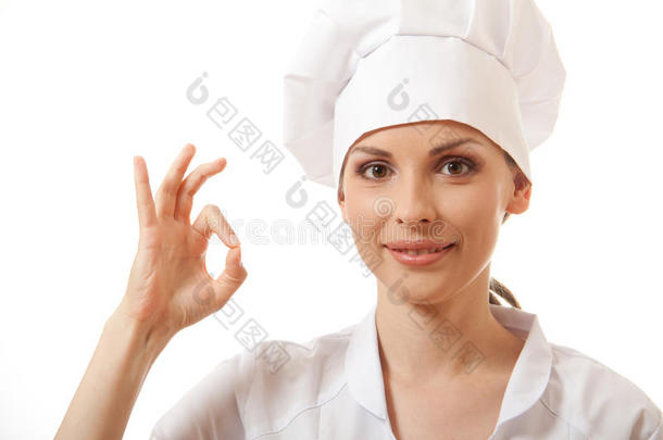 厨师面包师或厨师手牌