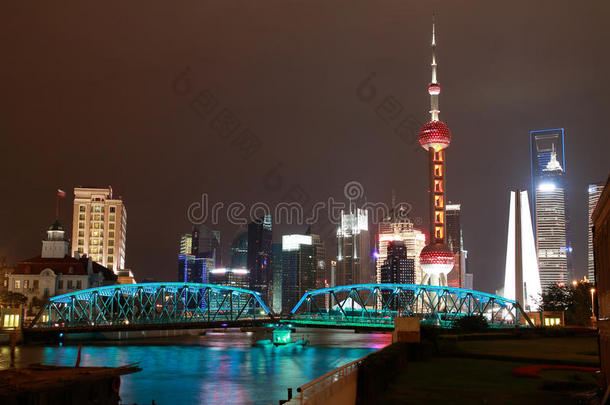 上海花园桥地标陆家嘴金融贸易区