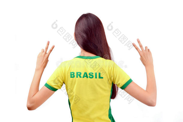 为巴西队<strong>签约</strong>的女孩。