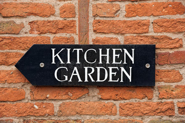 厨房花园标志