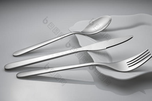 刀叉、刀和勺子餐具