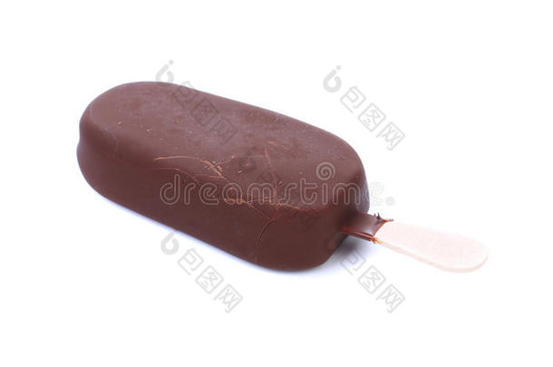 一份巧克力香草冰淇淋