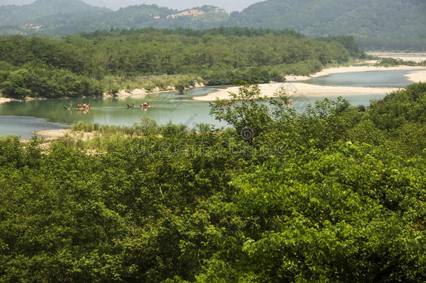 中国温州山水南溪江风景区