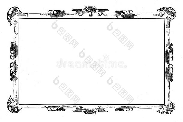 复古，框架，复古，装饰，框架
