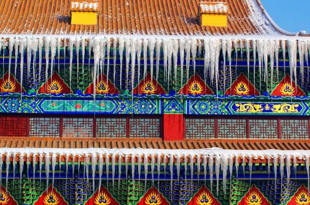 中国寺庙建筑史上的冰柱