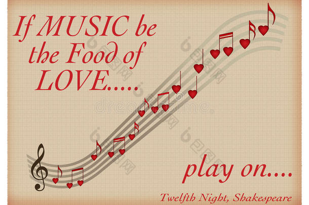 如果音乐是爱情的食粮-<strong>莎士比亚</strong>·瓦伦丁