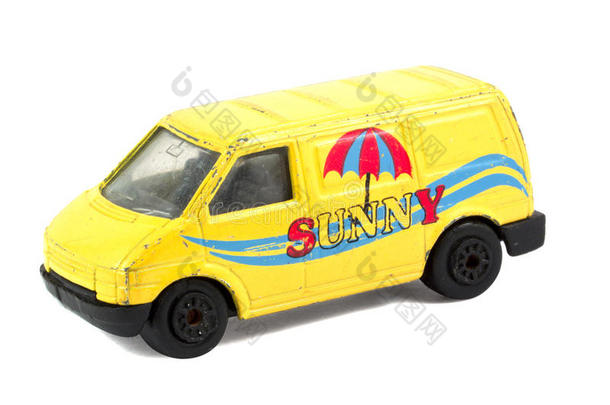 黄色儿童玩具车模型