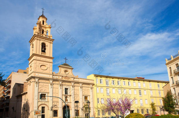 瓦伦西亚<strong>圣莫尼卡</strong>广场萨尔瓦多教堂