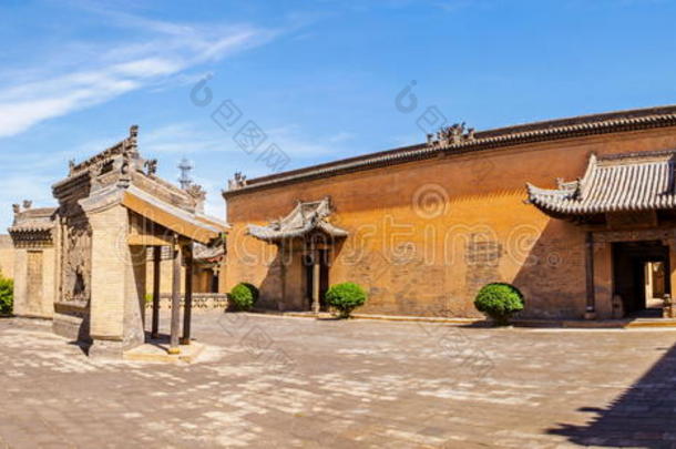 张氏庄园公园场景。中国古民居建筑。