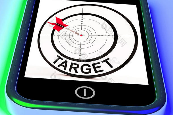 目标智能手机显示目标、目的和目标