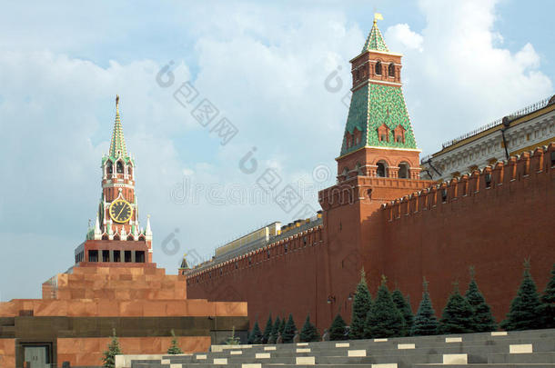 俄罗斯莫斯科<strong>红</strong>场与克里姆林宫<strong>围墙</strong>