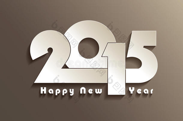 2015新年快乐创意贺卡