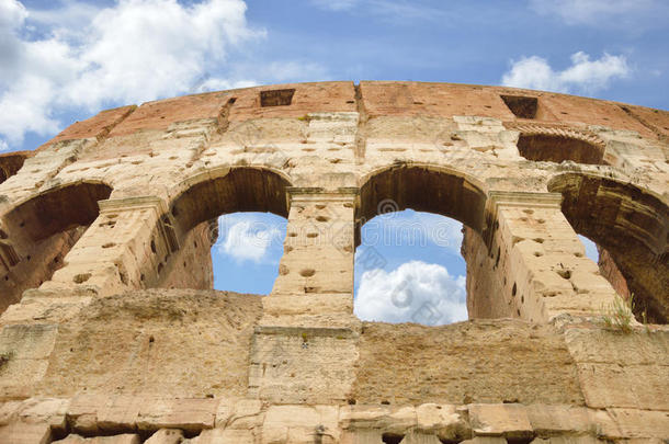 古罗马斗兽场的窗户，意大利罗马