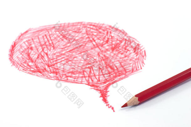 红色铅笔