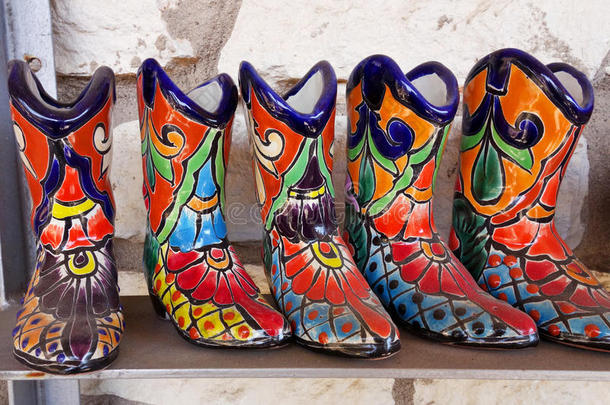 墨西哥陶瓷靴