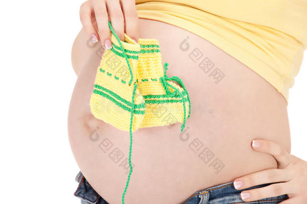 <strong>孕</strong>妇肚子和袜子
