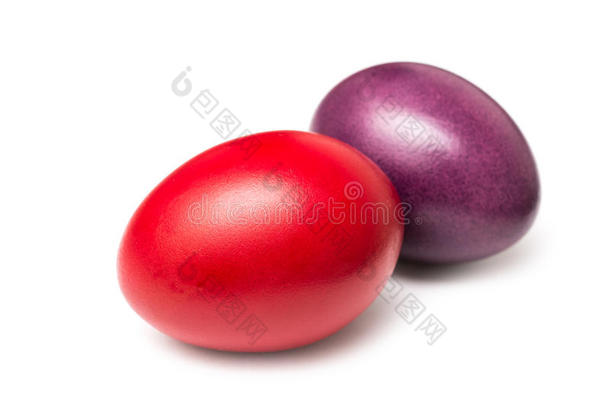 彩色的<strong>红紫色</strong>复活节彩蛋