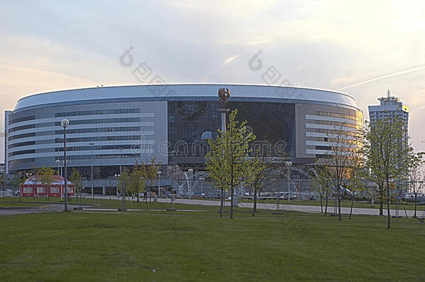 明斯克竞技场体育中心。为在明斯克举办2014年世界冰球锦标赛而建
