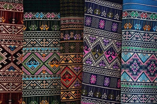泰国的传统<strong>织布</strong>工艺。