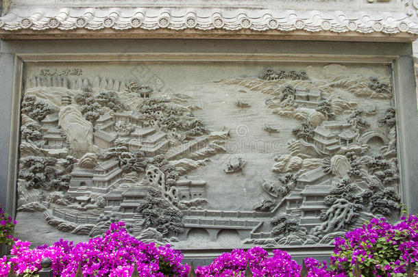 亚裔华人，北京八大处公园，壁画，
