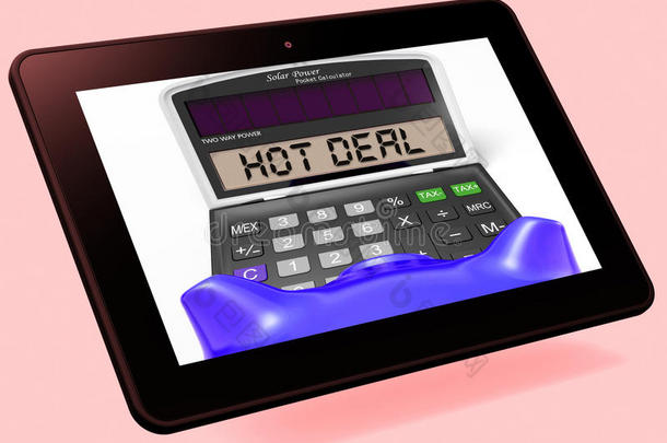 热卖计算器平板电脑显示特价或促销