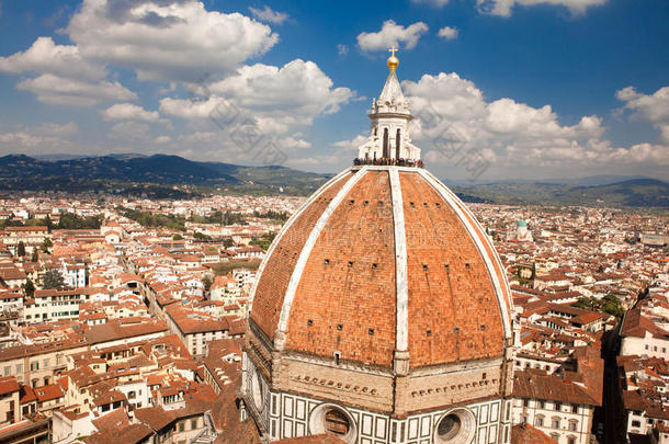 佛罗伦萨，意大利，佛罗伦萨，意大利，佛罗伦萨大教堂，布鲁纳莱斯基圆顶，城市景观fr brunnaleski穹顶，城市景观从乔托塔