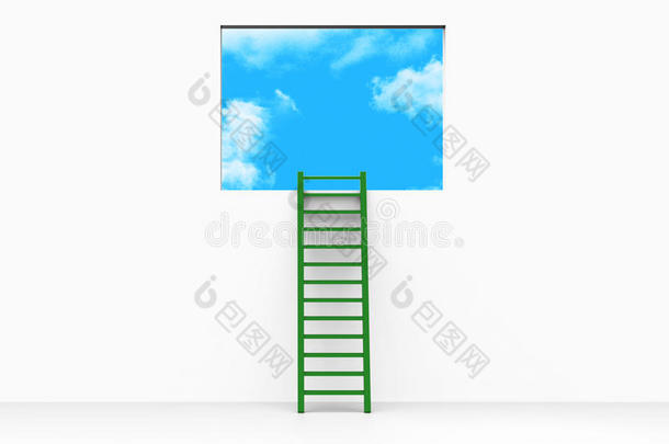 愿景规划代表阶梯、阶梯和阶梯