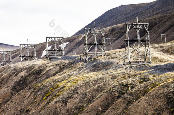 挪威斯瓦尔巴朗伊尔拜恩空中煤矿塔