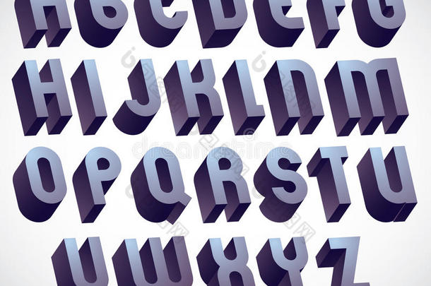 三维粗体和大字体，单色尺寸字母制作