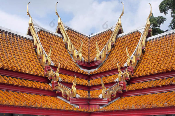 泰式大理石寺庙屋顶艺术