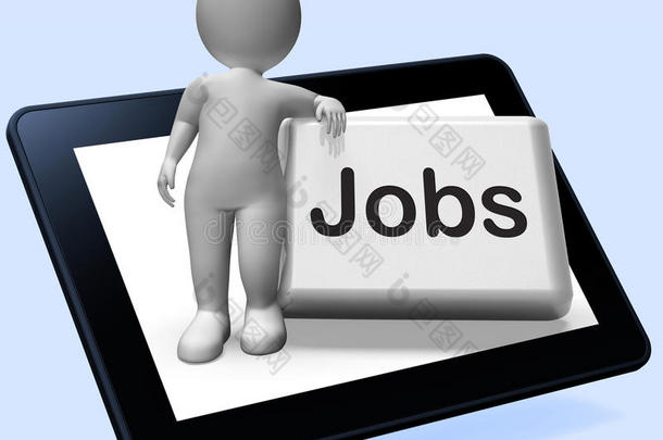 就业按钮与字符平板显示招聘招聘在线招聘工作