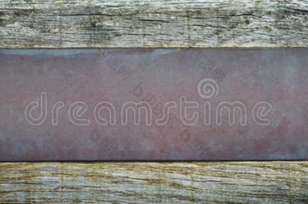 木质背景金属板