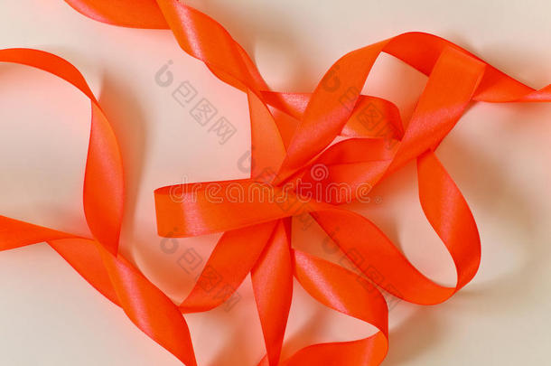 橙色丝带