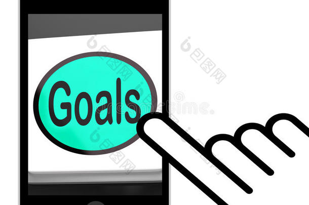 目标按钮显示目标、目标或抱负