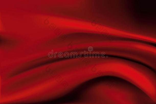 抽象红绸背景向量