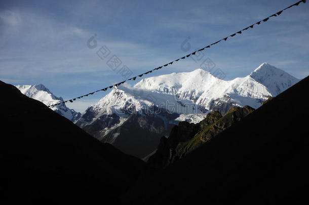 喜马拉<strong>雅安</strong>纳普尔纳地区5000米处的冈加普尔纳峰