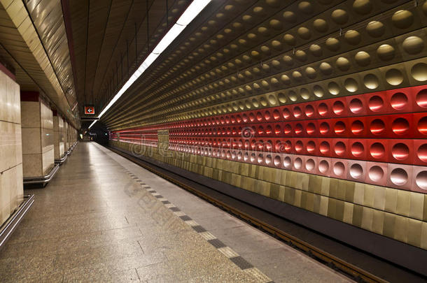 布拉格地铁staromestska车站内部