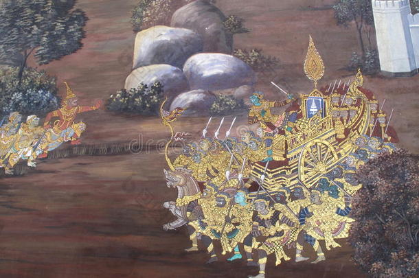 墙壁艺术泰国文化