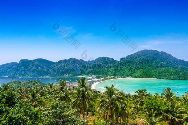 旅游度假背景-泰国phi phi岛