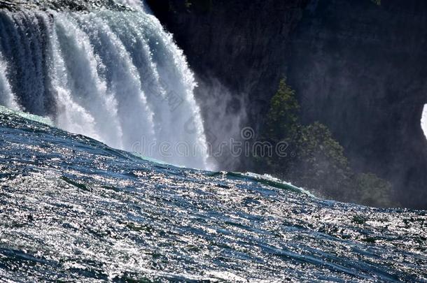 在尼亚加拉<strong>瀑布</strong>州立公园的水里
