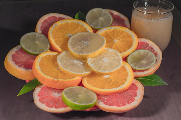 西柚橙柠檬汁
