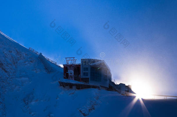 <strong>最后一站</strong>在奥地利阿尔卑斯山卡普朗冰川顶部